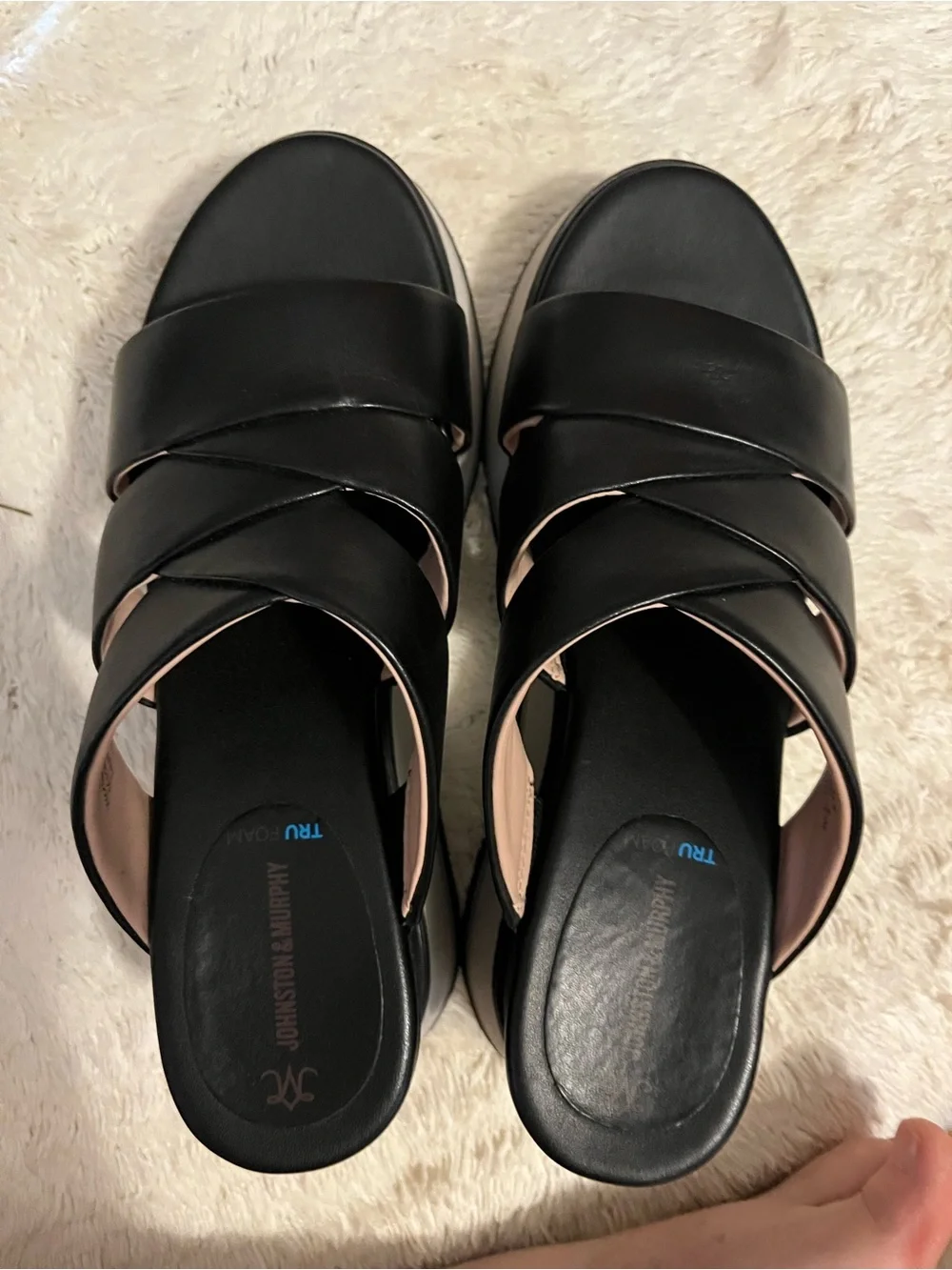 Johnston & Murphy platform sandal 7
